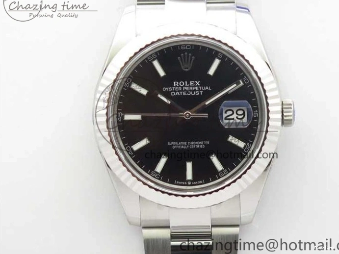 MiroTime 0429 New DateJust 41 126334 ARF 1:1 Best Edition 904L Steel Black Dial on Oyster Bracelet A2824 V Attractive 3008